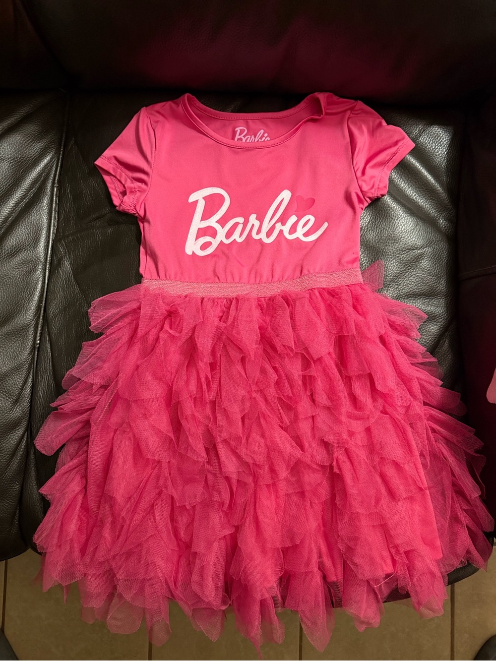 Barbie Hot Pink Layered Tulle Party Dress